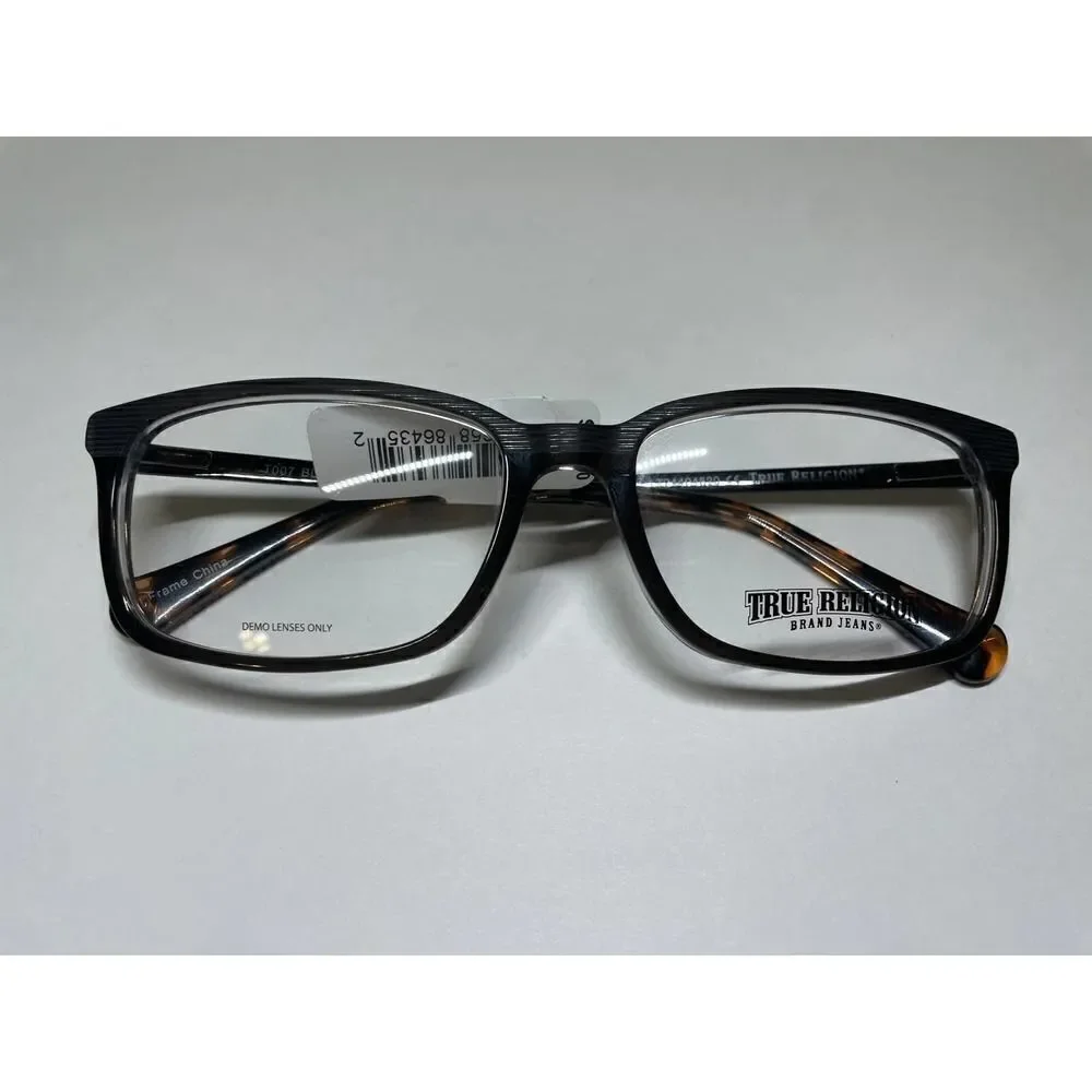 Nwt True Religion Eyeglass Frames T007 FW540 54/17/140 Black RETAIL $114